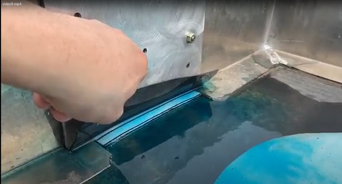 Drain opening detail